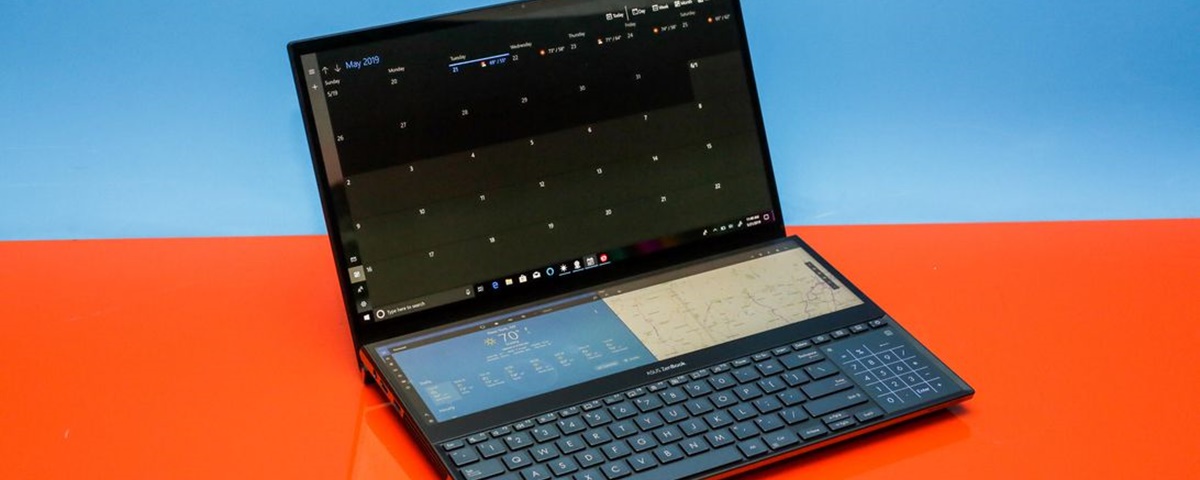 Imagem de: ZenBook Pro Duo da Asus tem duas telas e resolução 4K