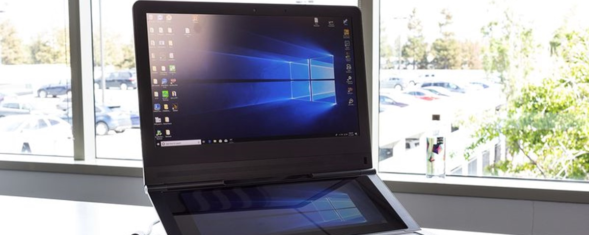 Imagem de: Intel apresenta protótipo de notebook gamer com duas telas