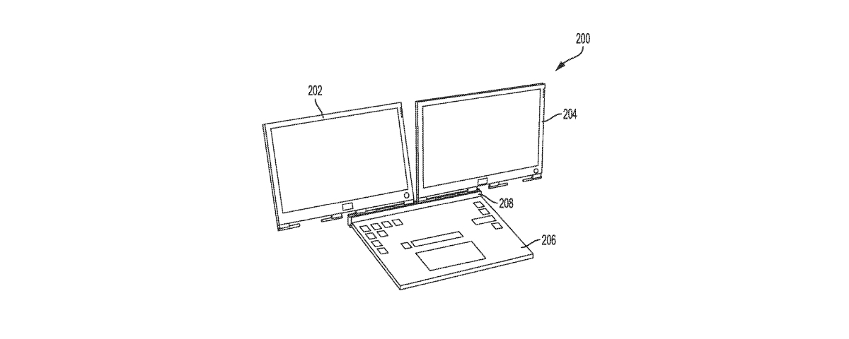 Imagem de: Dell registra patente de notebook com duas telas destacáveis