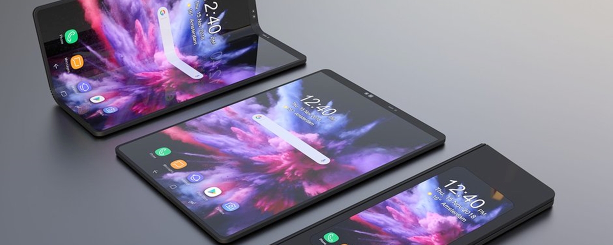 Imagem de: Samsung deve lançar smartphone dobrável com 5G e 4 cores na Coreia do Sul