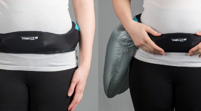 Imagem de: Você usaria este cinto com airbag para proteger seu quadril?