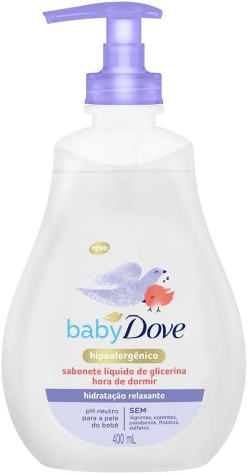 Sabonete Líquido de Glicerina Hidratação Relaxante Dove Baby Hora de Dormir Frasco Baby Dove