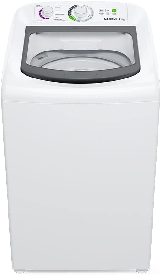 Máquina de Lavar Consul 9 kg Branca com Dosagem Econômica e Ciclo Edredom - CWB09BB 110V
