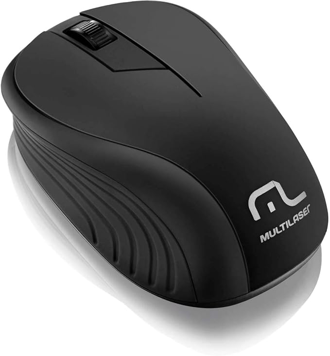 Mouse Sem Fio MS350 Conexão Usb 1200dpi 3 Botões Ergonômico Preto - MO212