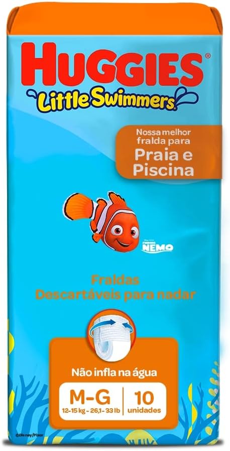 HUGGIES Fralda Infantil Little Swimmers M/G 10 Unidades Huggies