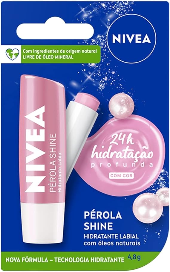 NIVEA Hidratante Labial Pérola Shine 4