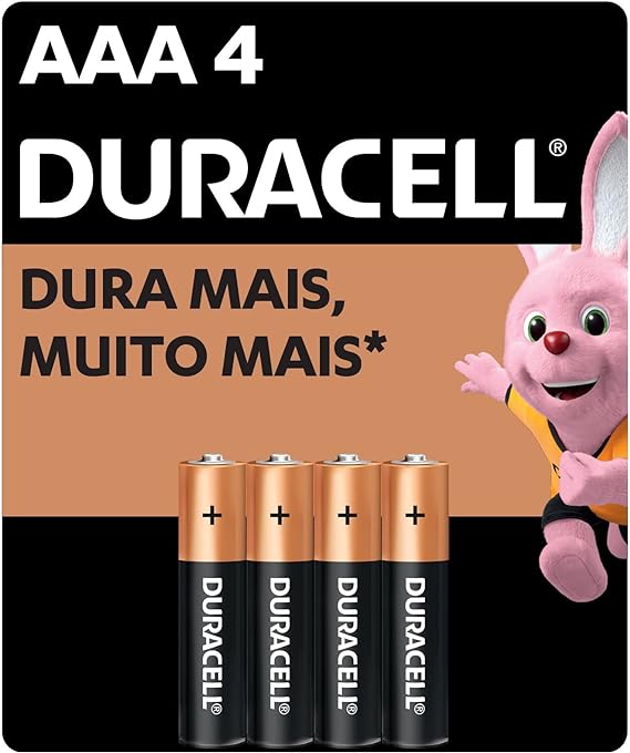 Duracell Pilha Alcalina Aaa Palito Duracell Com 4 Unidades