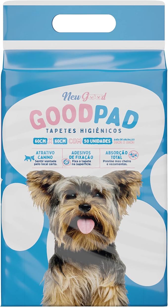 Good Pet Tapete Higiênico Good Pad Para Cães 60Cmx60Cm 50 Unidades Embalagem Pode Variar