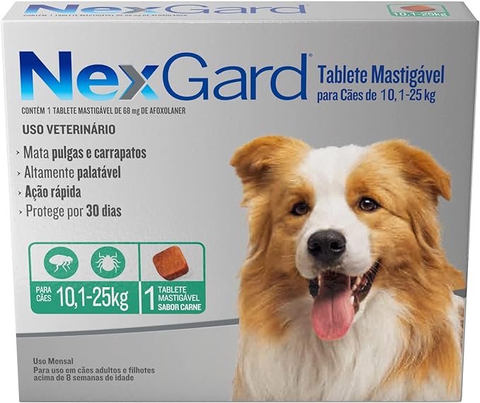 Nexgard Antipulgas e Carrapatos para Cães de 10
