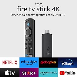 Novo Fire TV Stick 4K | Streaming com Dolby Vision/Atmos e suporte a wi-fi 6 | Com Alexa e comandos de TV