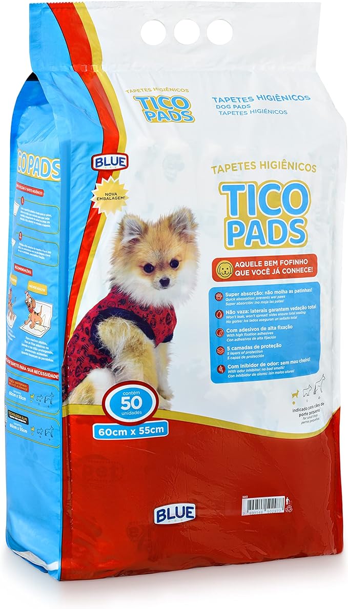 Furacão Pet Tapete Higiênico Tico Pads 50 Unidades