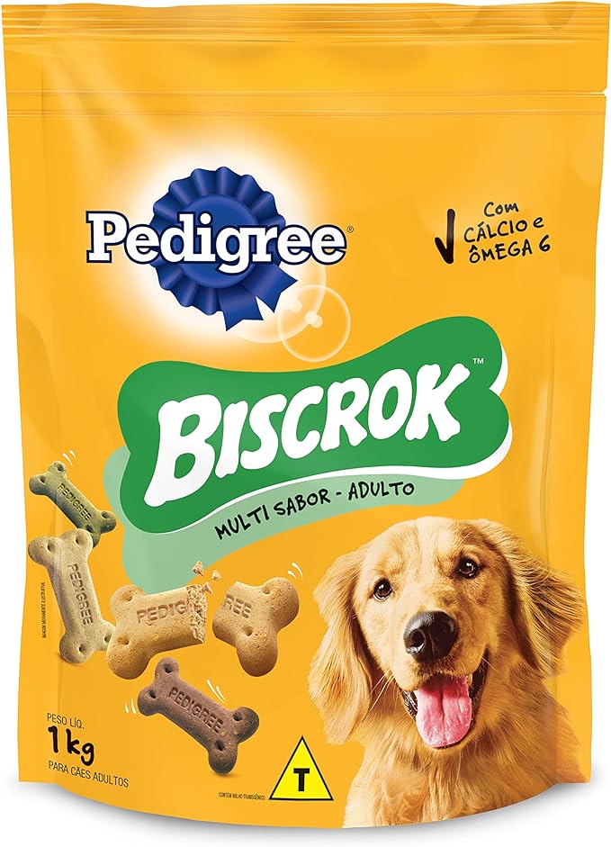 PEDIGREE Biscoito Pedigree Biscrok Para Cães Adultos Multi 1 Kg